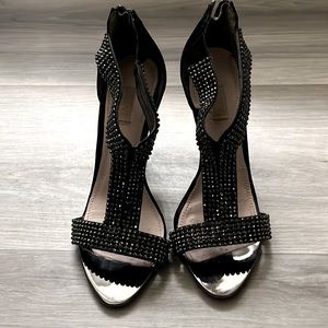 Black stiletto heels